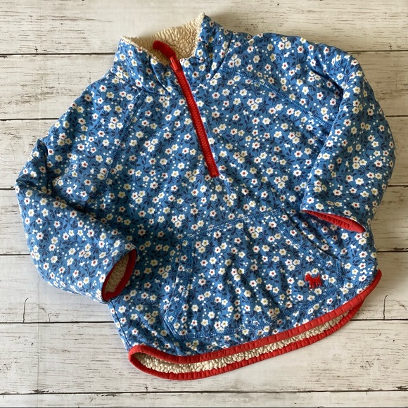 Mini Boden Other - Mini Boden Girl's Reversible Floral Pullover Sweatshirt - 3-4Y